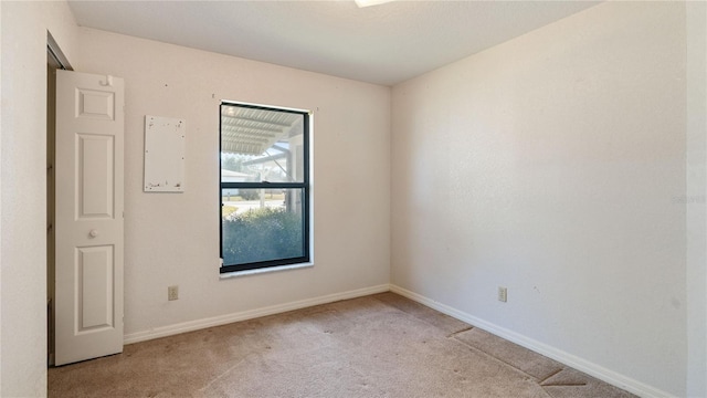 view of carpeted empty room