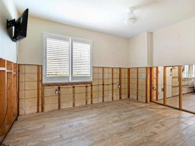 interior space featuring light wood-type flooring