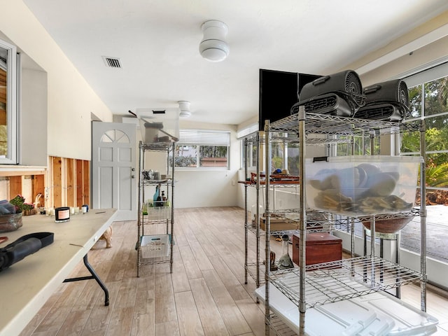 bedroom featuring light hardwood / wood-style flooring