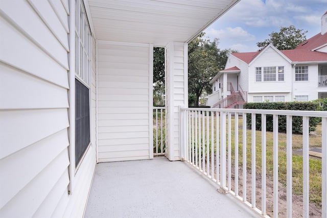 view of balcony