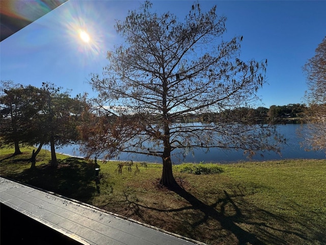 view of water feature