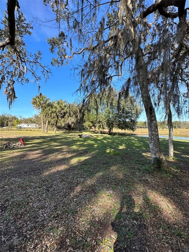 view of yard featuring a water view