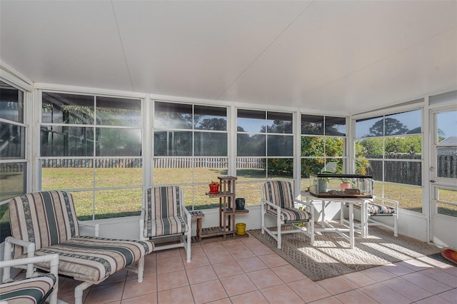 view of sunroom / solarium