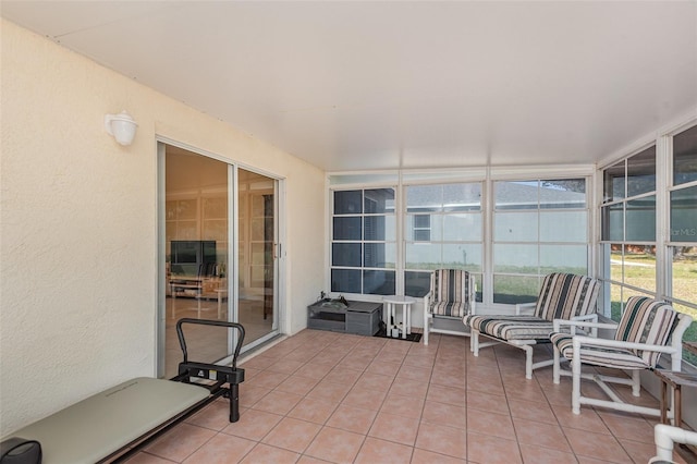 view of sunroom