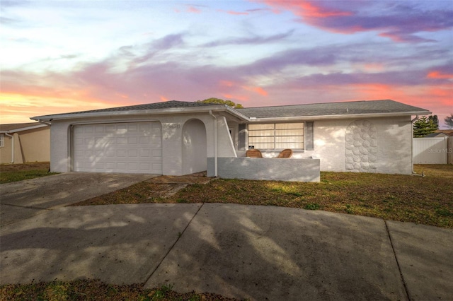 view of front of house featuring a garage