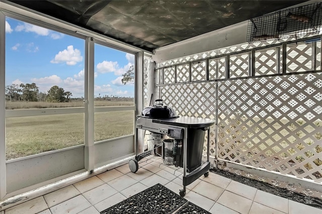 view of sunroom