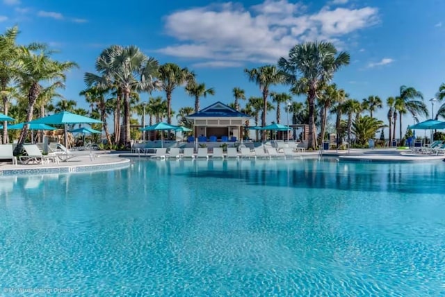 view of pool with a patio area