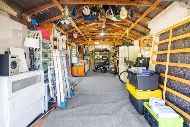 view of storage room