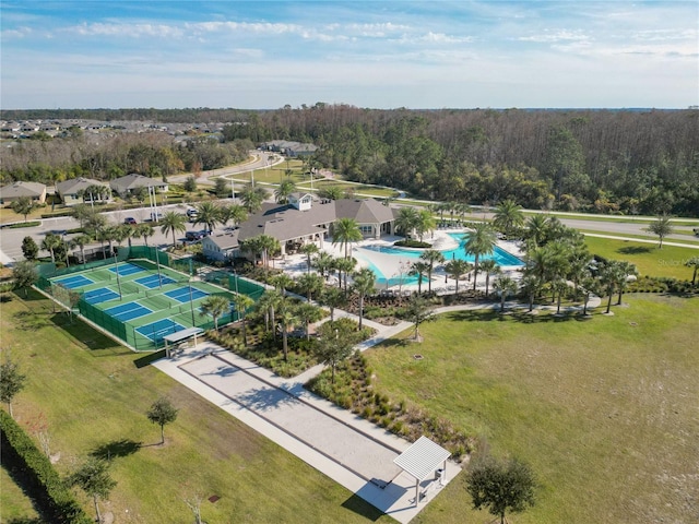 birds eye view of property