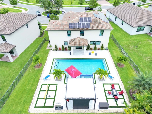 view of pool featuring a gazebo