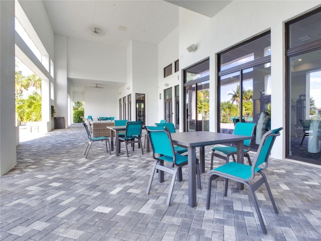 view of patio / terrace featuring an outdoor living space