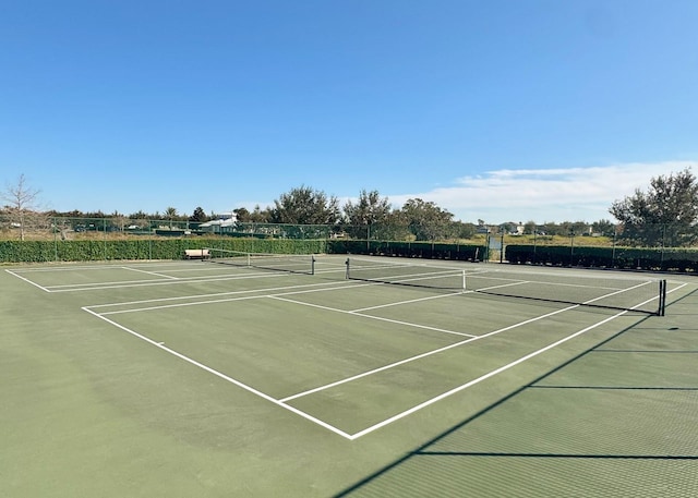 view of tennis court