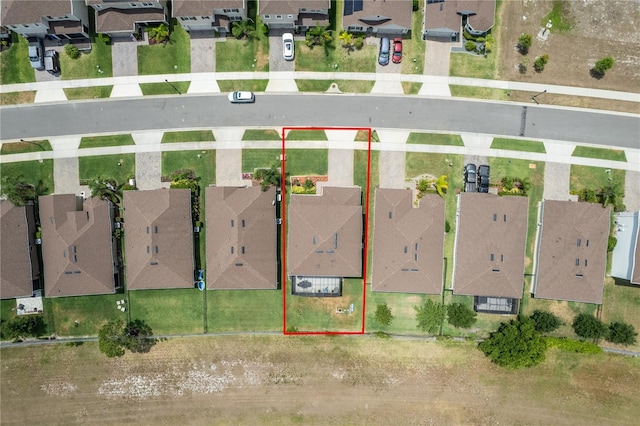 351 Lazio Cir, Debary, FL 32713 - aerial perspective of suburban area featuring property boundaries highlighted