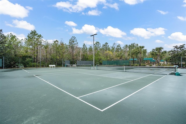 view of tennis court