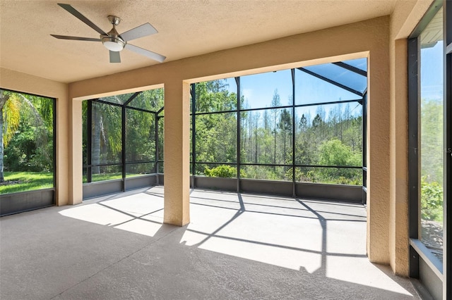 800 Ebb Tide Ln, Kissimmee, FL 34759 - unfurnished sunroom featuring ceiling fan