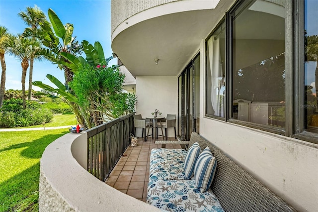 view of balcony