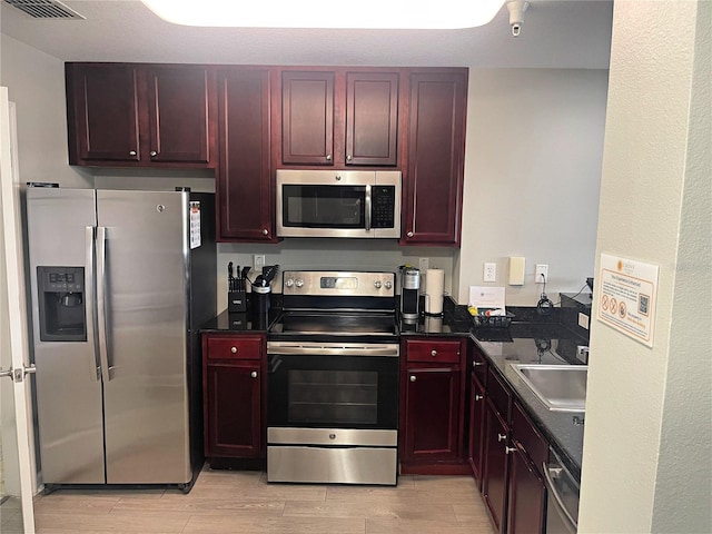 kitchen with stainless steel appliances and sink