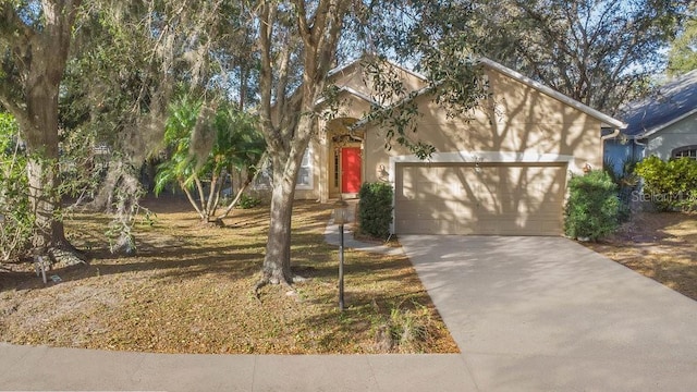 view of front of house featuring a garage