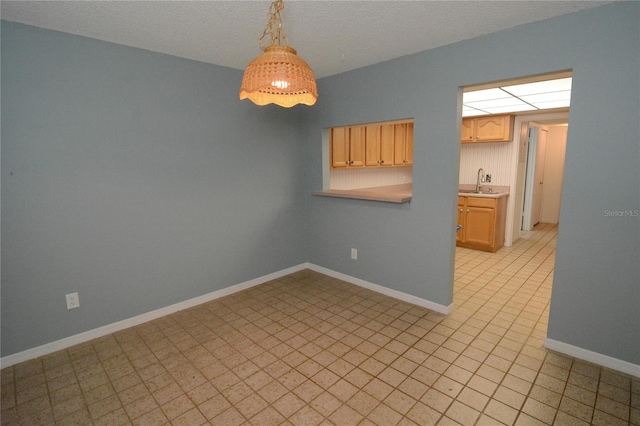 empty room featuring sink