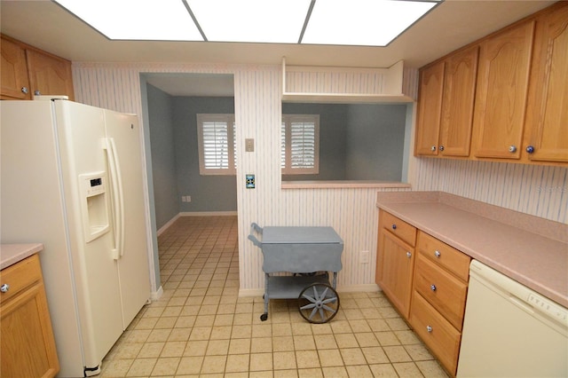 kitchen with white appliances