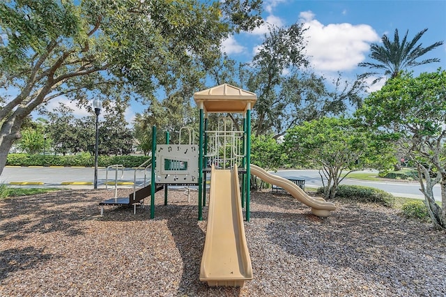 view of jungle gym