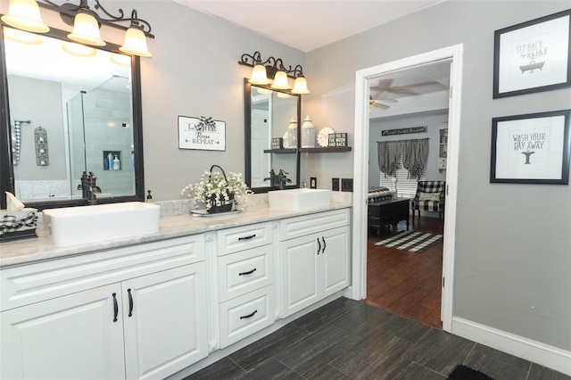 bathroom featuring vanity