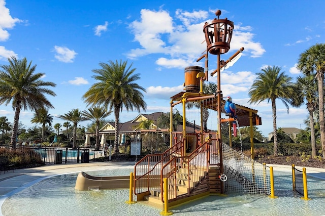 view of jungle gym