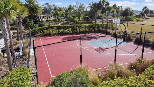 view of basketball court