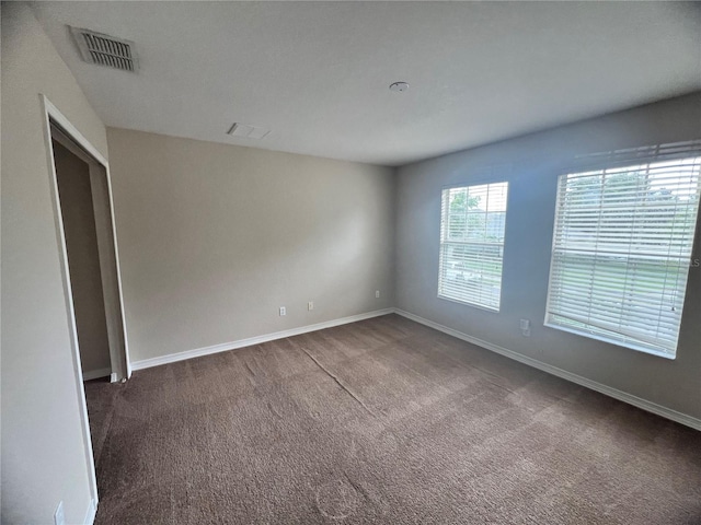 view of carpeted empty room