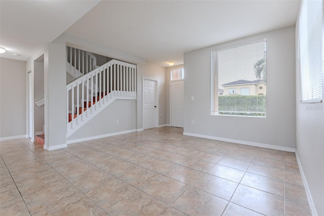 view of tiled empty room