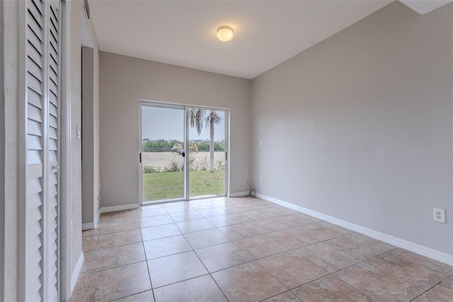 view of tiled empty room