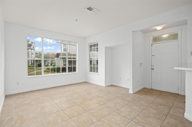 view of tiled empty room