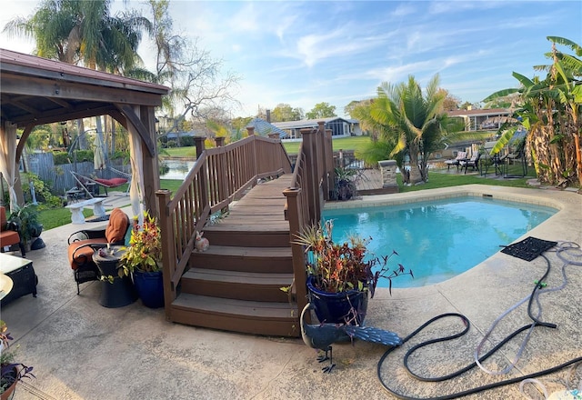 view of pool with a patio area