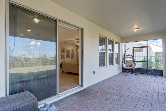 view of sunroom / solarium