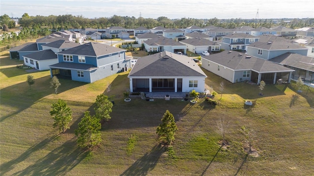 drone / aerial view featuring a residential view