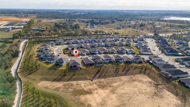 drone / aerial view with a residential view