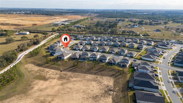 bird's eye view featuring a residential view