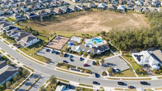 drone / aerial view featuring a residential view