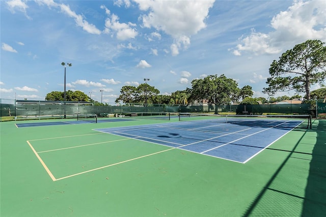 view of tennis court