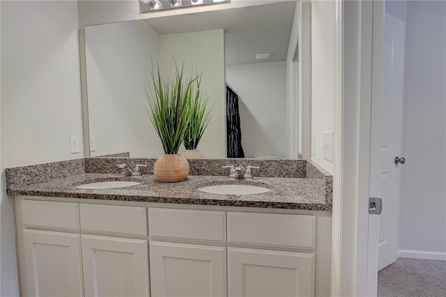 bathroom with vanity