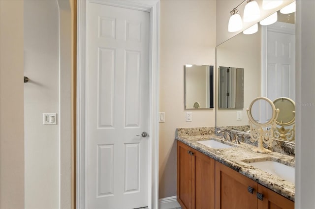 bathroom featuring vanity