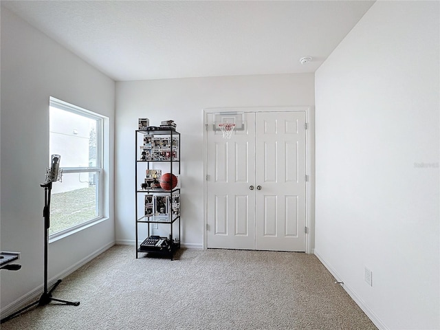 interior space with carpet floors