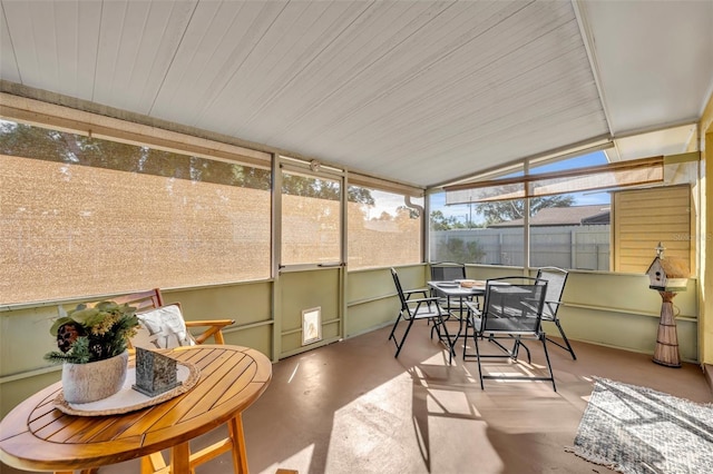 view of sunroom