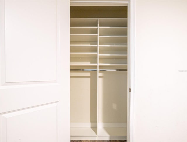 view of closet