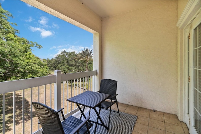 view of balcony