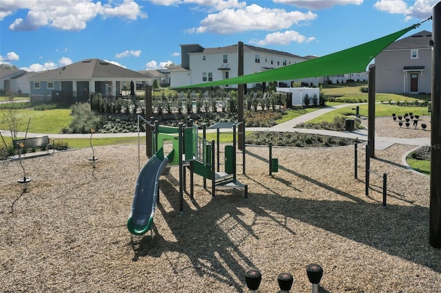 view of jungle gym