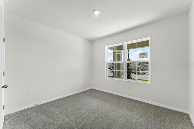 unfurnished room featuring carpet