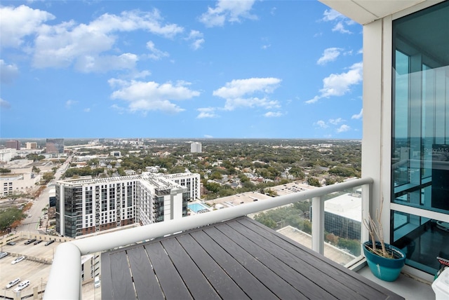 view of balcony