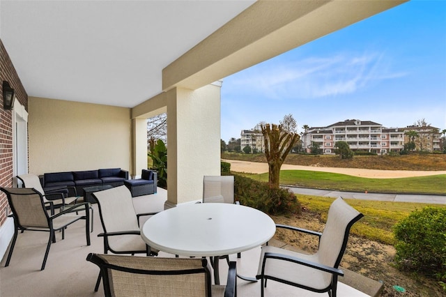 view of patio / terrace with outdoor lounge area