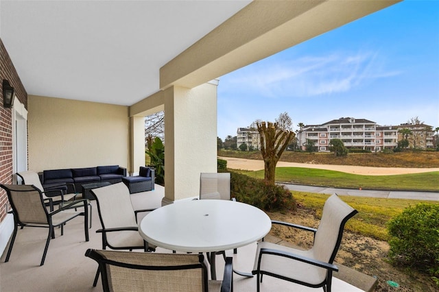 view of patio / terrace with an outdoor hangout area